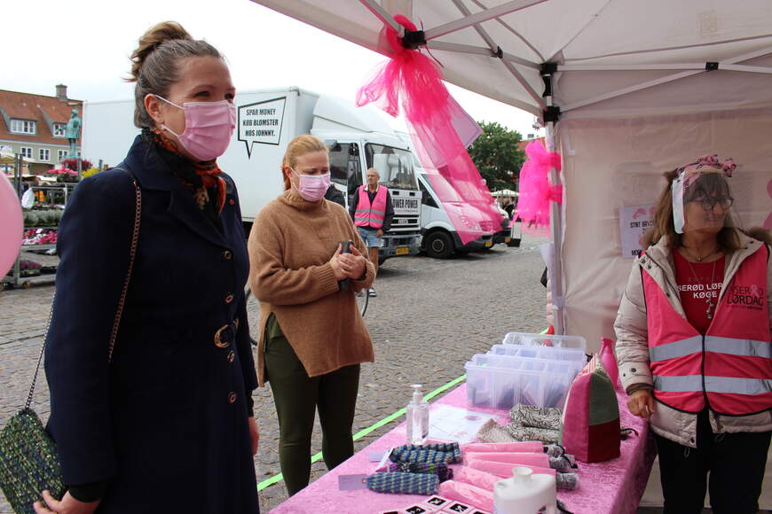 Borgmester Marie Stærke til Lyserød Lørdag.